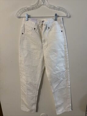 Agolde White High-Rise Denim